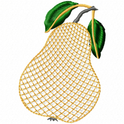 Pear Embroidery Design 7 Pear Embroidery Design 7